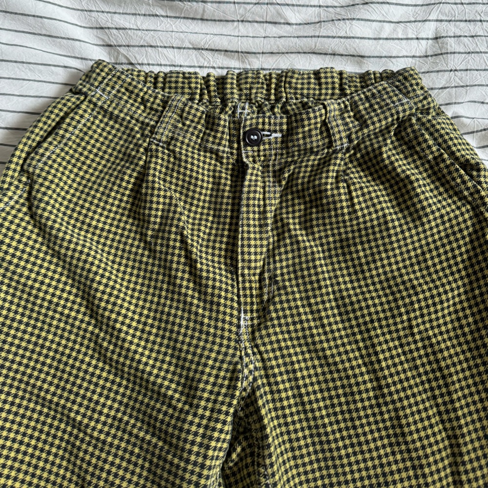 Vintage gingham cropped pant